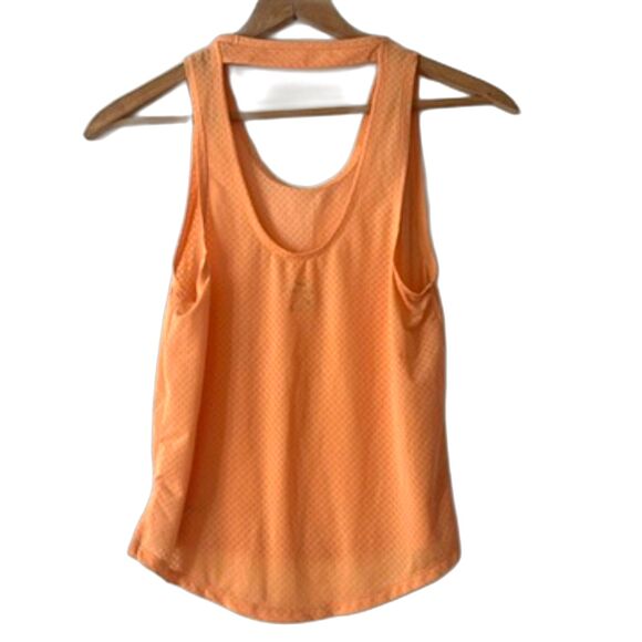Nike Activewear Orange Mesh Tank Top Athletic Size XS Dri Fit - Picture 2 of 4
